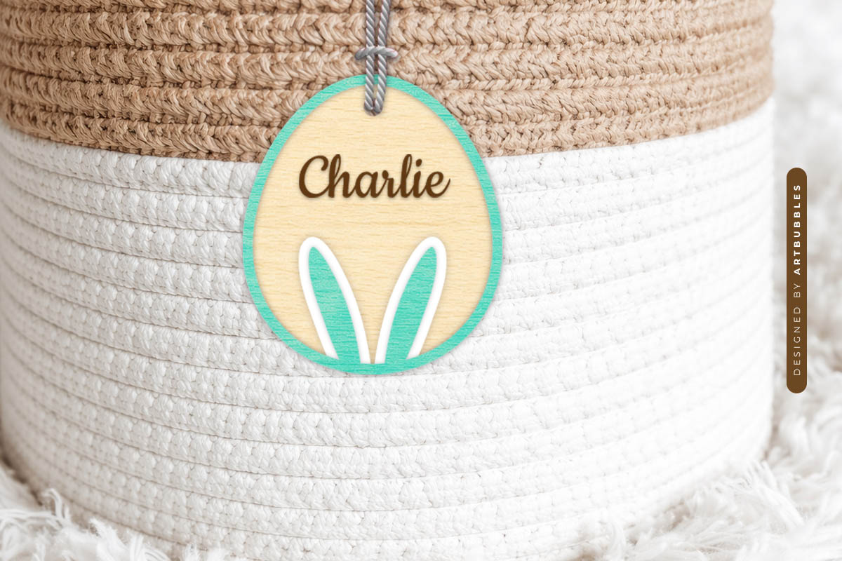 Personalized Easter Basket Tag SVG Bundle Image 3.jpg