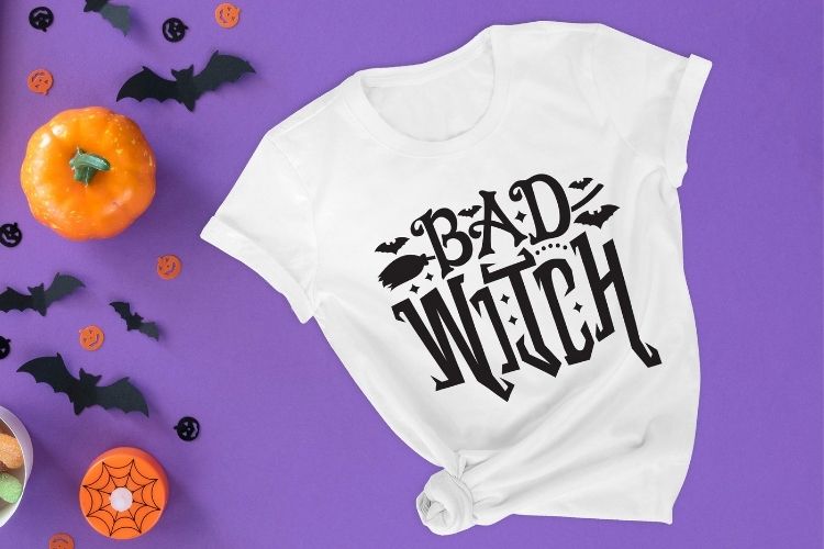 Bad Witch - Halloween SVG Vector Tshirt Mockup Image.jpg