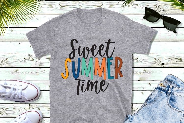 Sweet Summer Time PNG Sublimation Tshirt Mockup Image.jpg