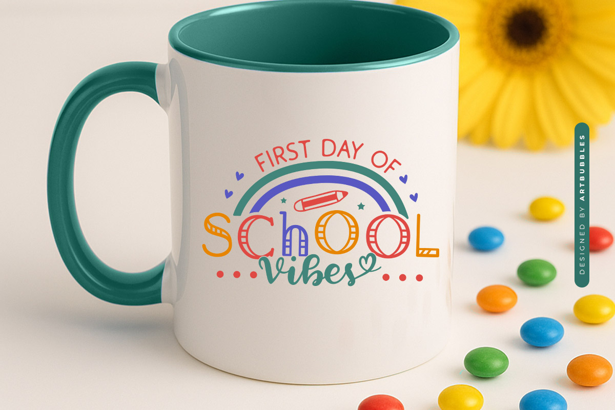 First Day of School Vibes SVG Mug mockup Image.jpg