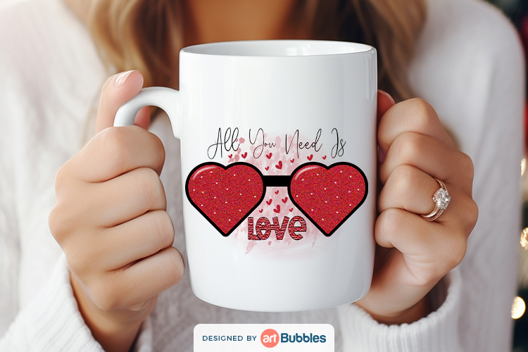 All You Need is Love, Valentine Sublimation Designs Preview 03.jpg