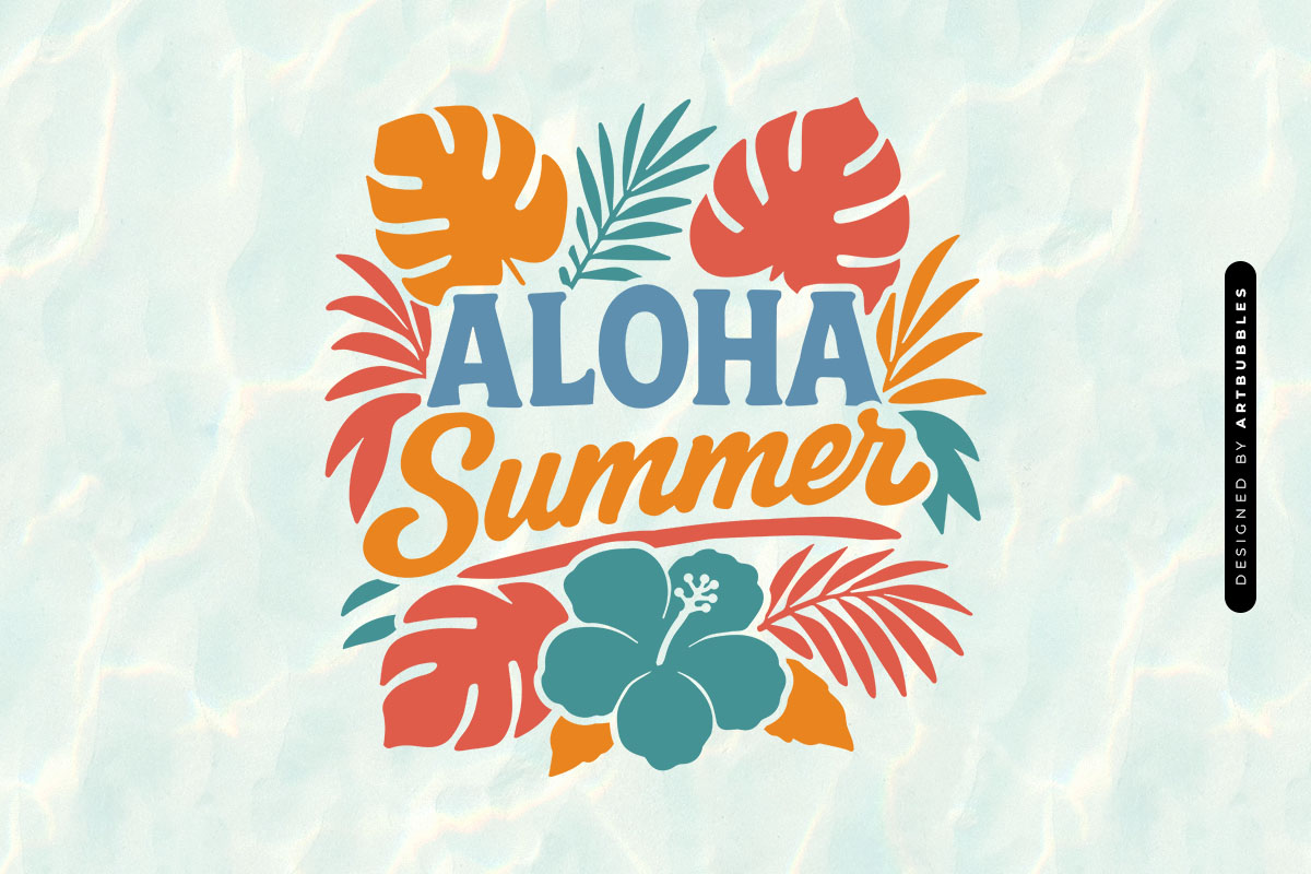 Boho Floral Aloha Summer SVG Image.jpg