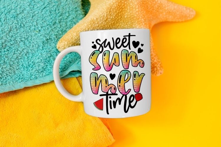 Sweet Summer Time PNG Sublimation Transfer Mug Mockup Image.jpg