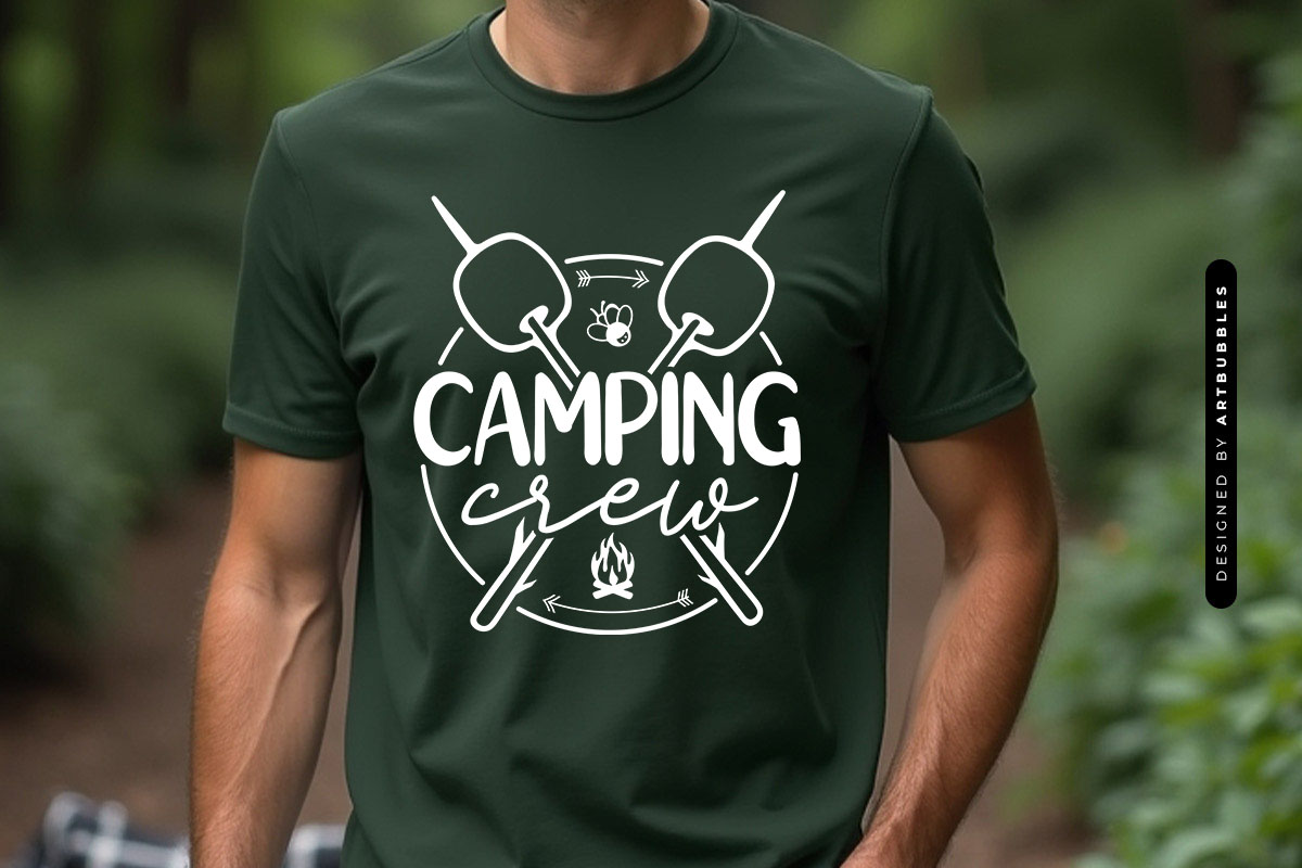 Camping Crew SVG File for Cricut T-shirt Mockup Image.jpg