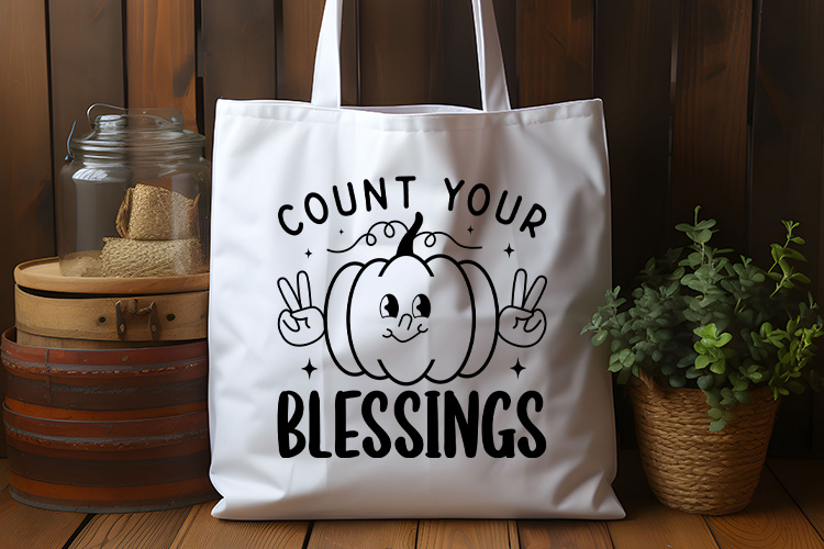 Count Your Blessings - Thanksgiving Svg Design Tote Bag Mockup Image.jpg