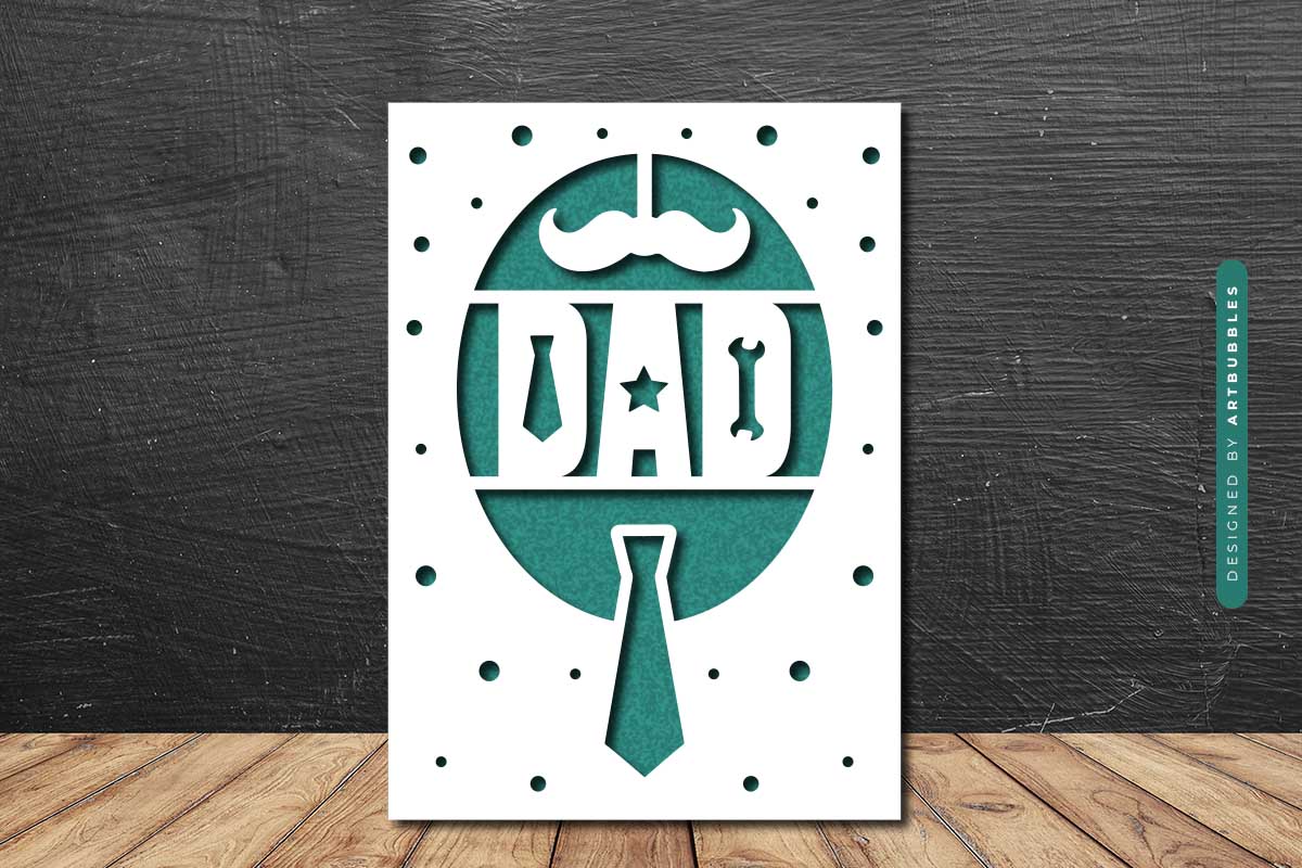 Dad SVG Fathers Day Card Design Image 2.jpg