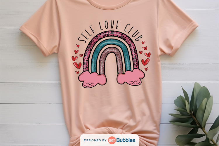 Self Love Club, Valentine Sublimation T Shirt Preview 04.jpg
