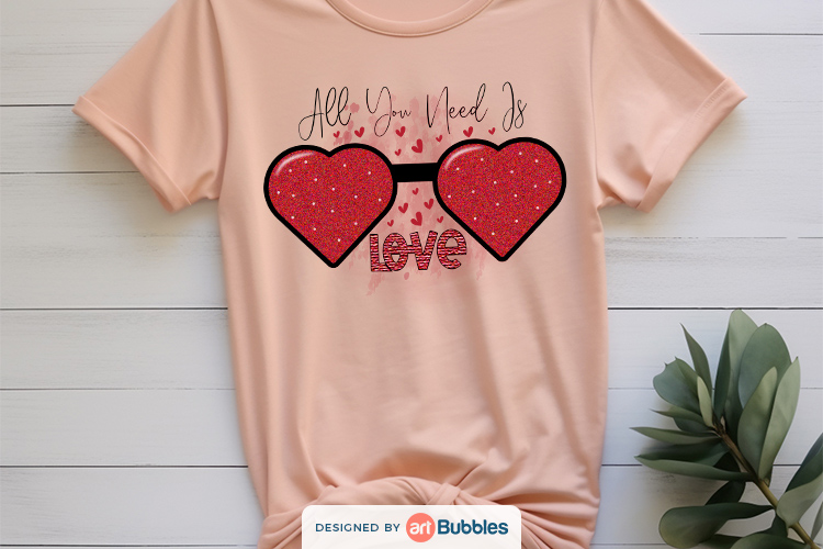 All You Need is Love, Valentine Sublimation Designs Preview 04.jpg