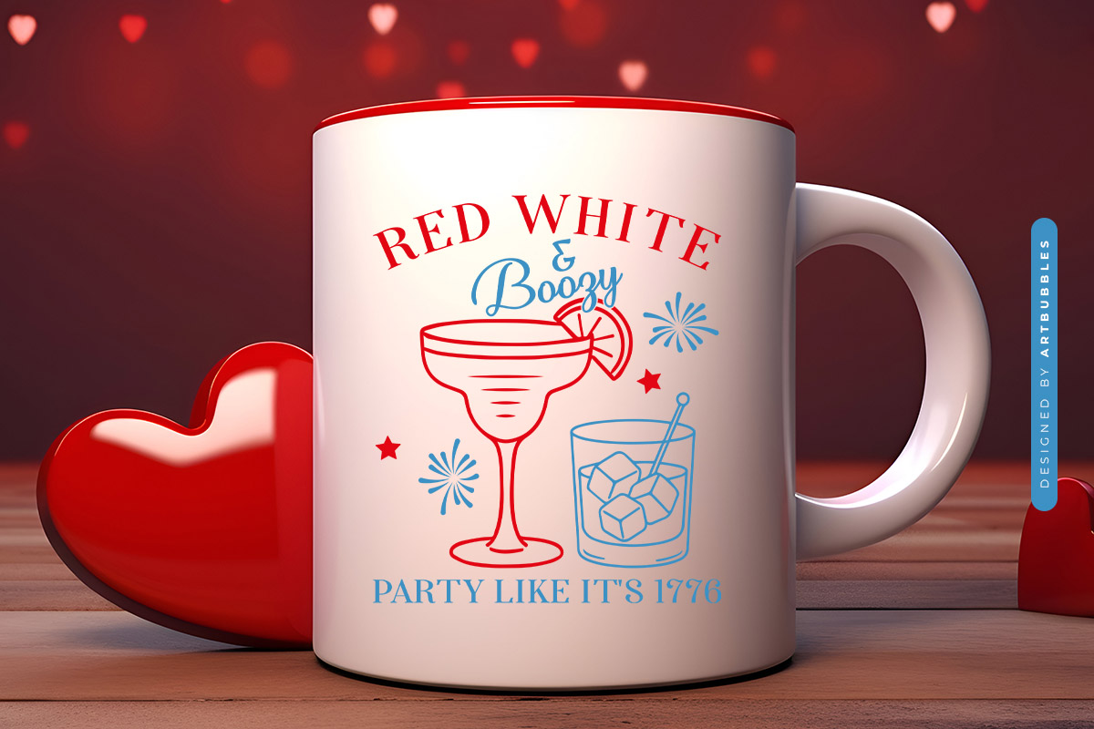 Red White & Boozy - 4th of July Cocktail SVG Mug Mockup Image.jpg
