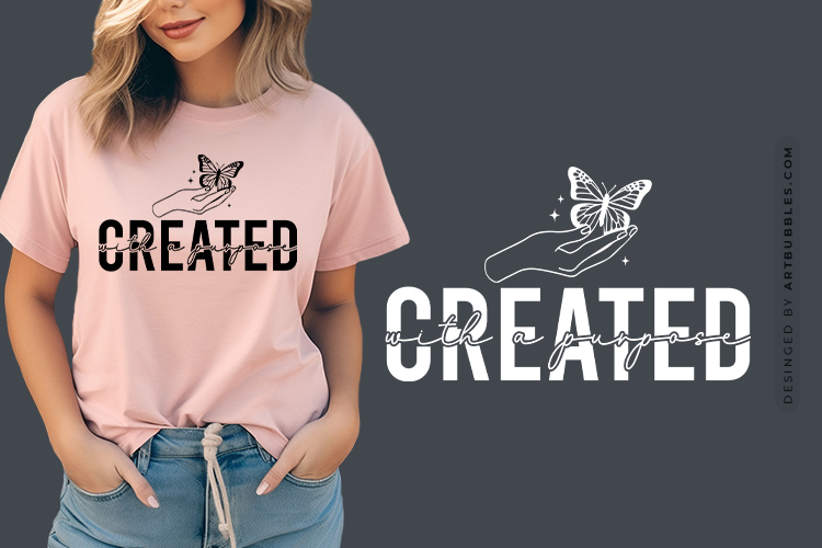 Created with a Purpose - Free Butterfly SVG File