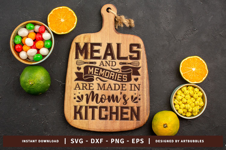 Mom's Kitchen Cutting Board SVG File Image.jpg