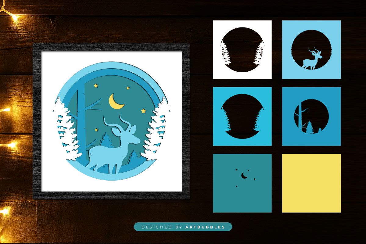 Christmas Layered Shadow Box Paper Cut SVG Image 2.jpg