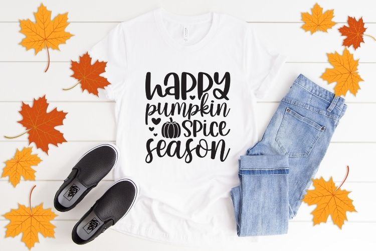 Happy Pumpkin Spice Season - Fall SVG File Tshirt Mockup Image.jpg