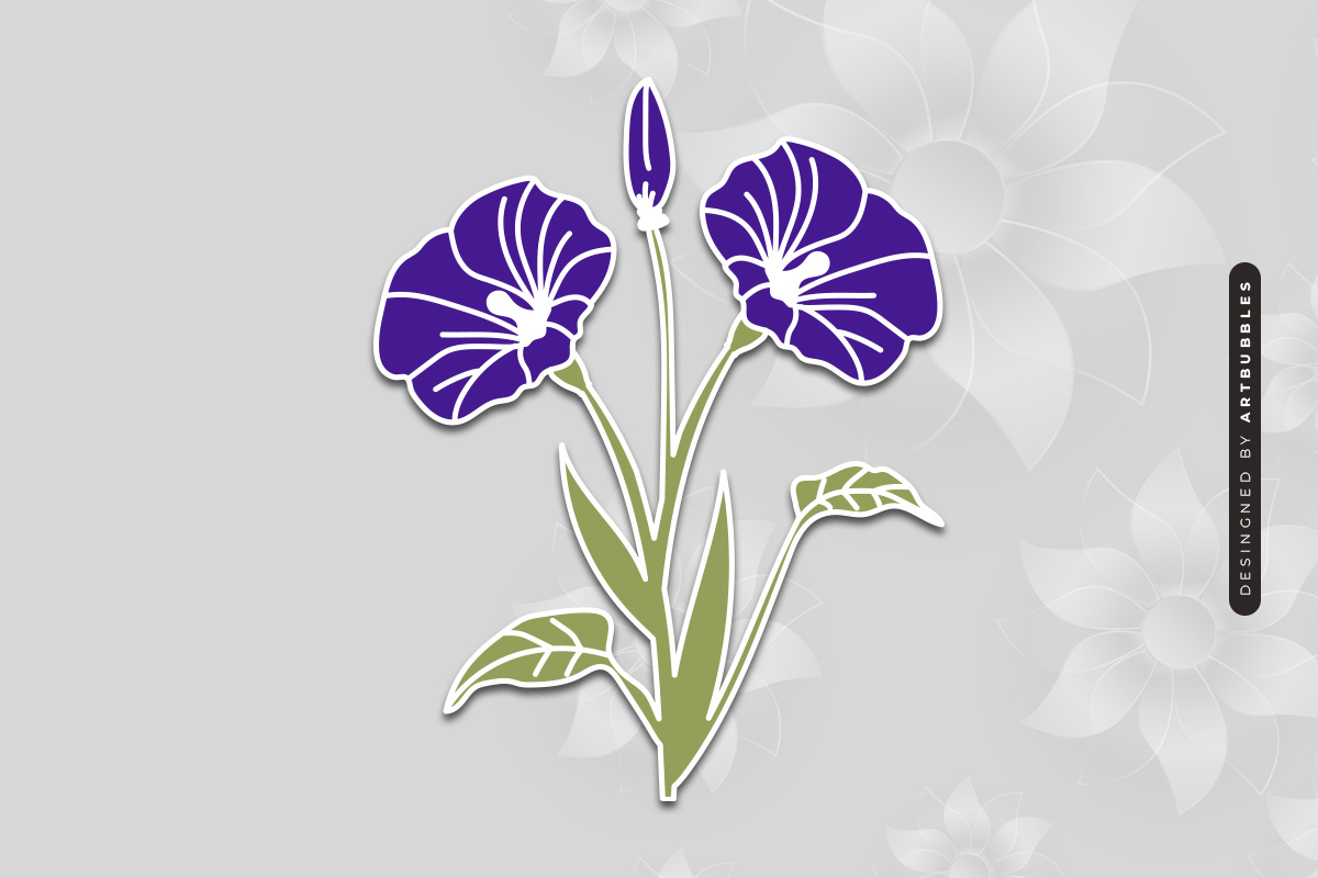 Laser Cut Morning Glory Flower SVG Image 2.jpg