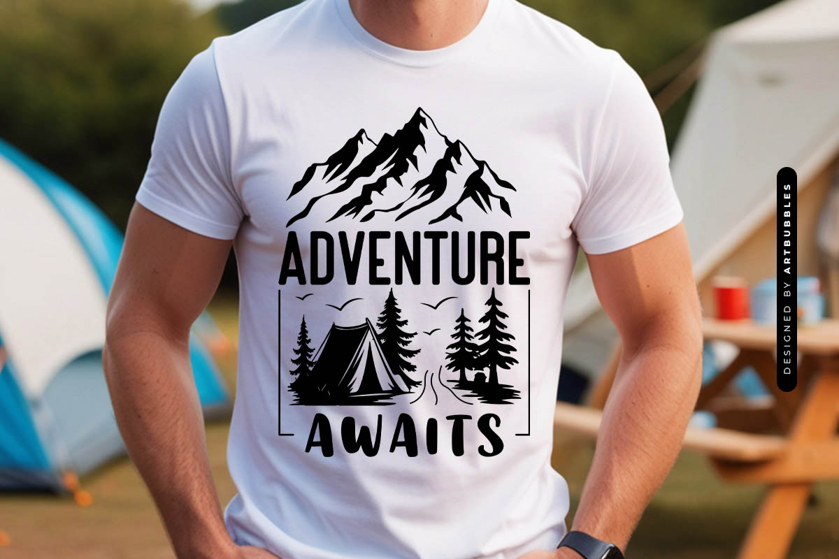 Adventure Awaits - Camping SVG File Shirt Mockup Image.jpg