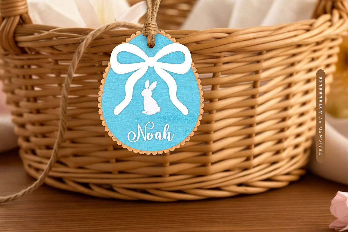 Easter Bunny Gift Tag SVG Cut File Image.jpg