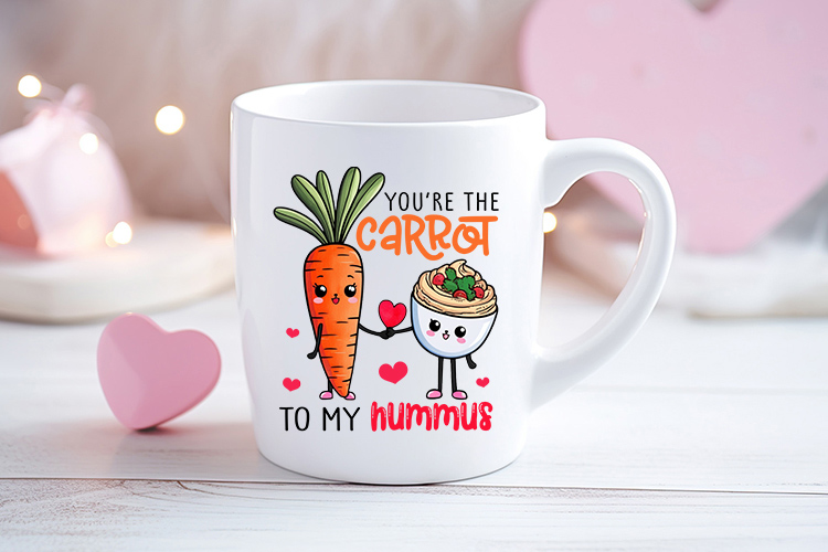 Funny Valentines Food Sublimation PNG Mug Mockup Image.jpg