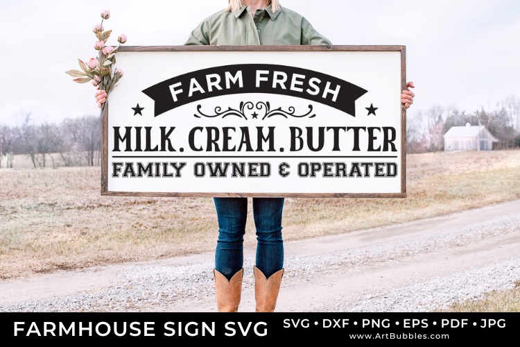 Farm Fresh - Farmhouse Signs - SVG Cut File