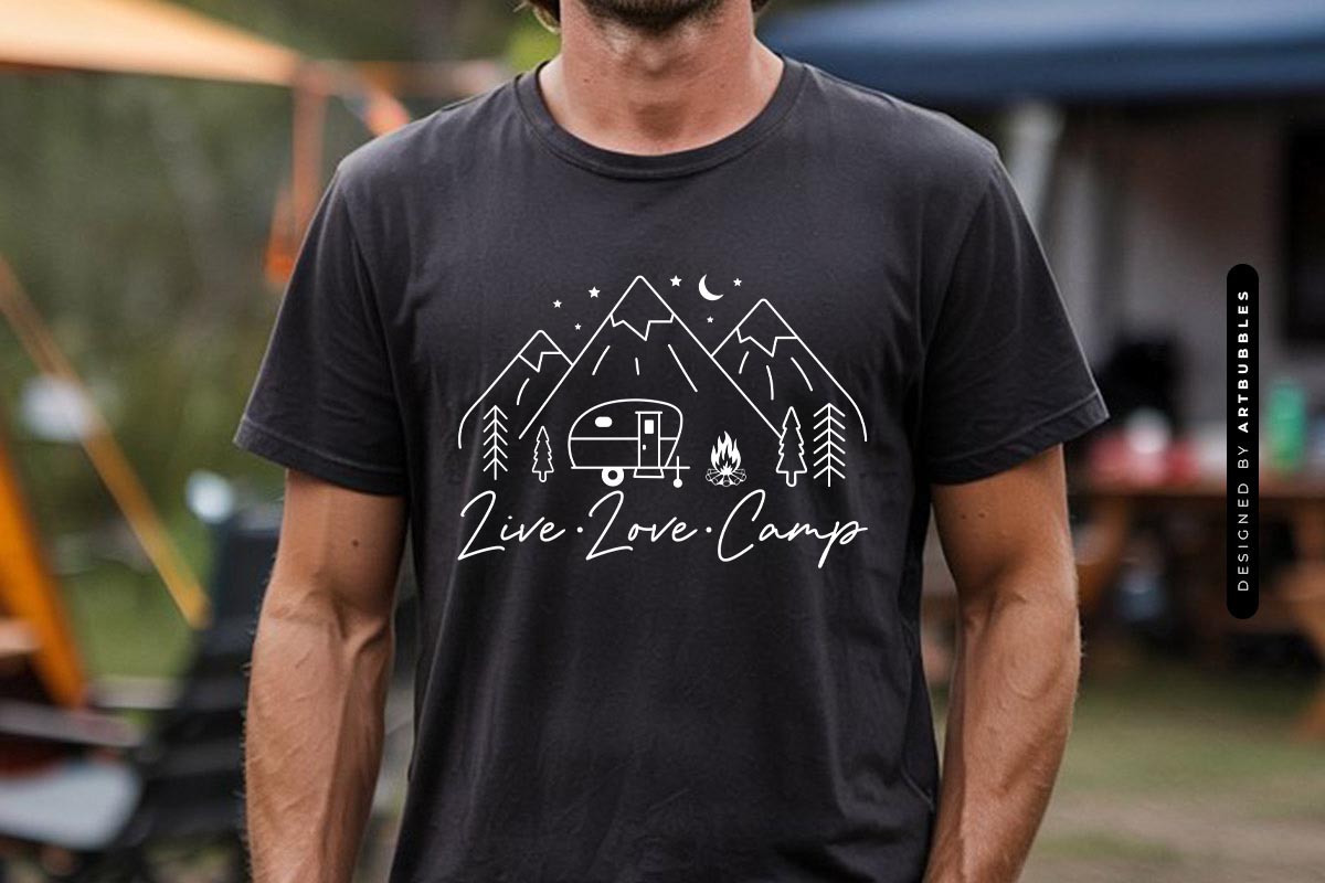 Live Love Camp - Camping SVG File Shirt Mockup Image.jpg