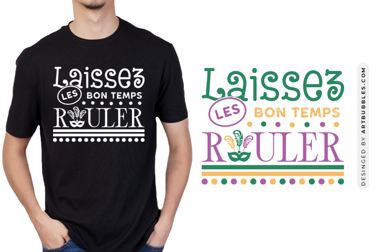 Laissez Les Bon Temps Rouler - Mardi Gras Cut File SVG Image.jpg