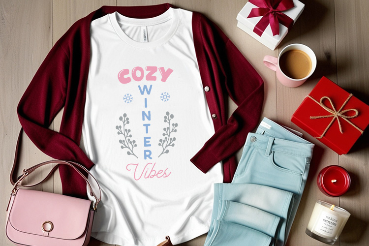 Cozy Winter Vibes Design SVG PNG Tshirt Mockup Image.jpg