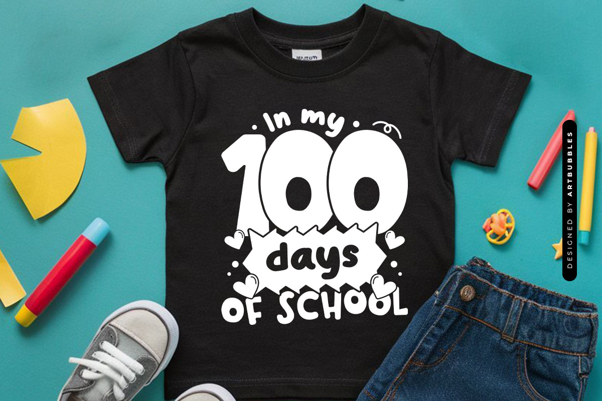 100 Days of School SVG Cut File Shirt Mockup Image.jpg