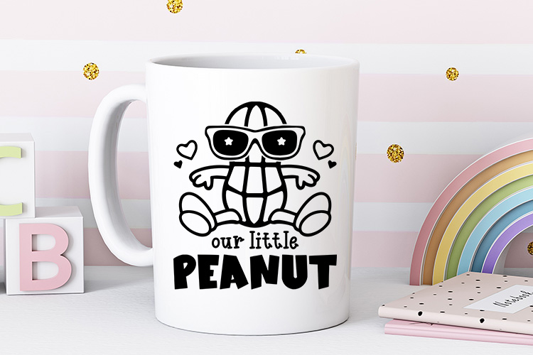 Our Little Peanut - Witty Baby SVG Quote Mug Mockup Image.jpg