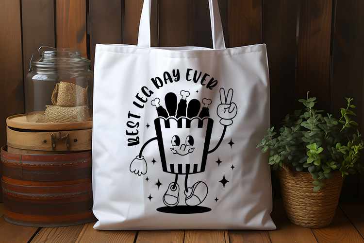 Best Leg Day Ever - Thanksgiving Svg File Tote Bag Mockup Image.jpg