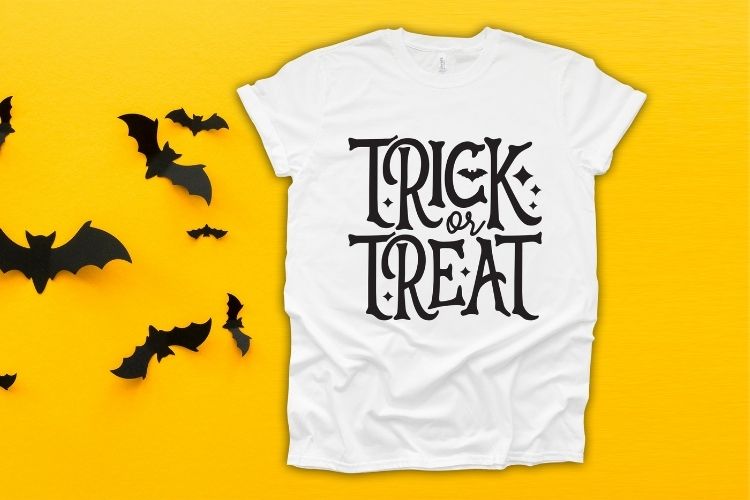 Trick or Treat - Halloween SVG Cricut T-shirt Mockup Image.jpg