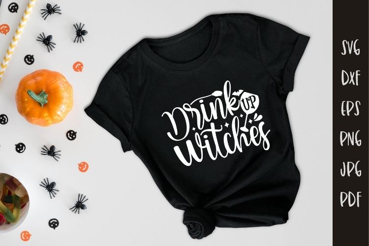 Drink Up Witches - Halloween SVG Vector Shirt Mockup Image.jpg