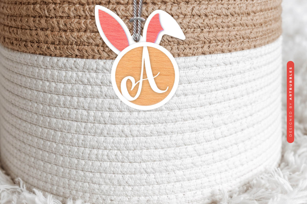 Easter Bunny Tag Laser Cut SVG Bundle Image 7.jpg