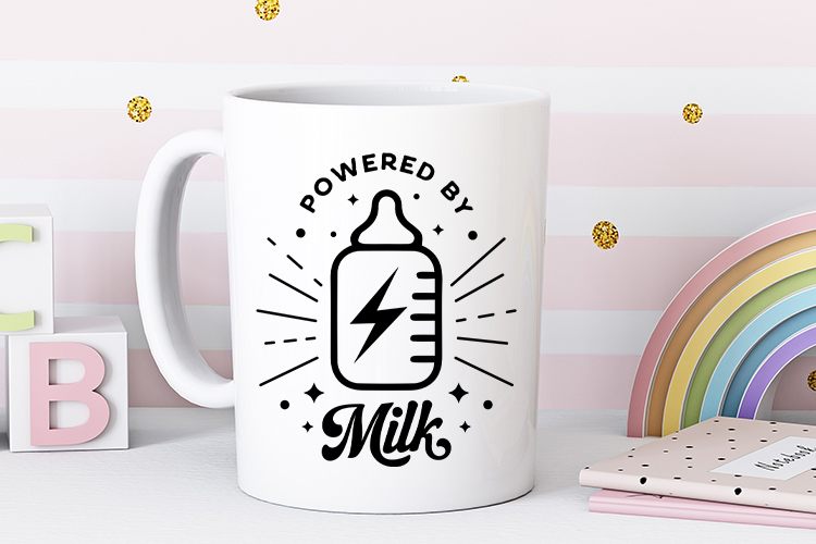 Powered By Milk - Hilarious Newborn Baby SVG Mug Mockup Image.jpg