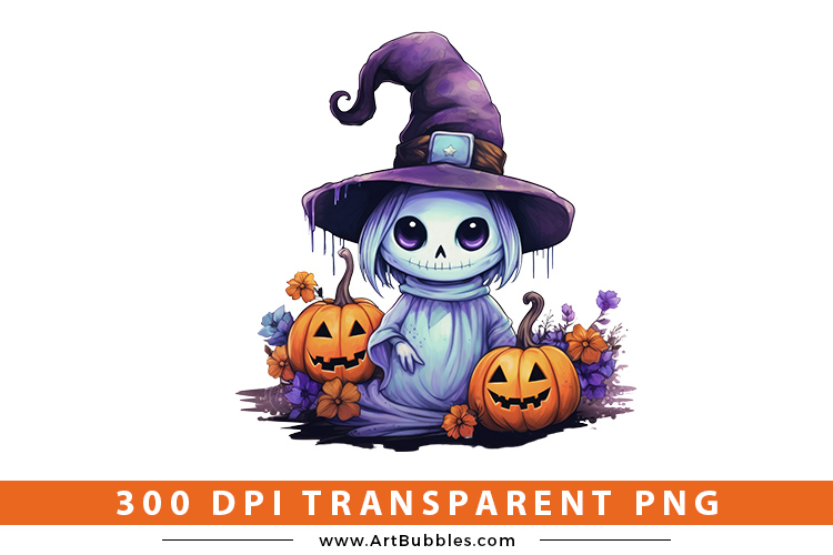 Cute Ghost Halloween clipart 3 Preview   01.jpg