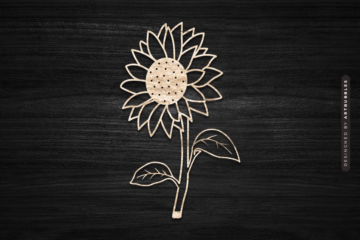 Sunflower Laser Cut SVG for Glowforge Image 3.jpg