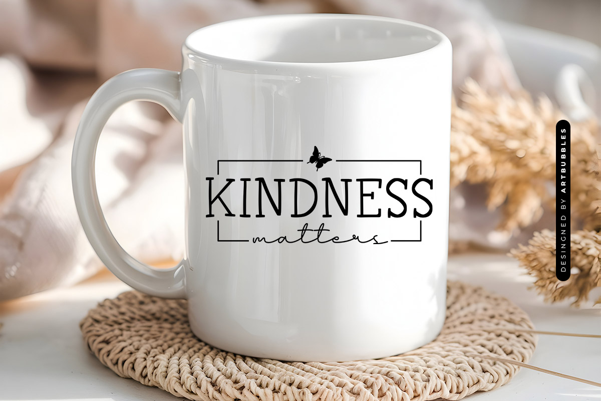 Kindness Matters - Dandelion Butterfly SVG Mug Mockup image.jpg