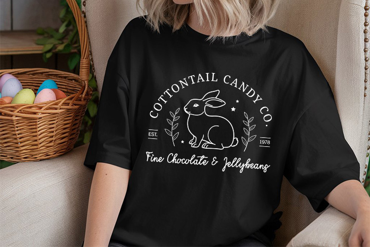 Cottontail Candy Co - Easter Farmhouse SVG Tshirt Mockup Image.jpg