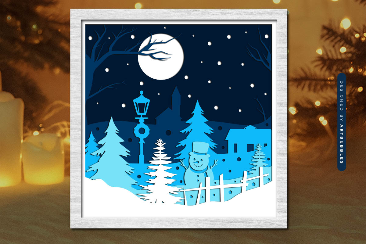 3D Christmas Shadow Box SVG Bundle Image 3.jpg