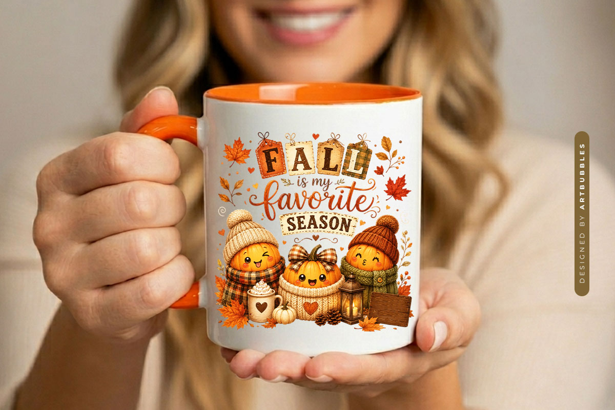 Fall is My Favorite Season Sublimation PNG Mug Mockup Image.jpg