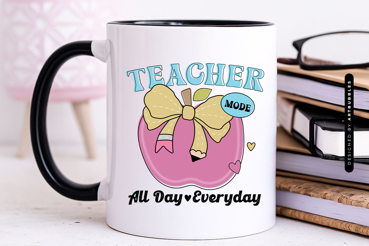 Teacher Mode All Day Everyday Retro Sublimation Mug Mockup Image.jpg