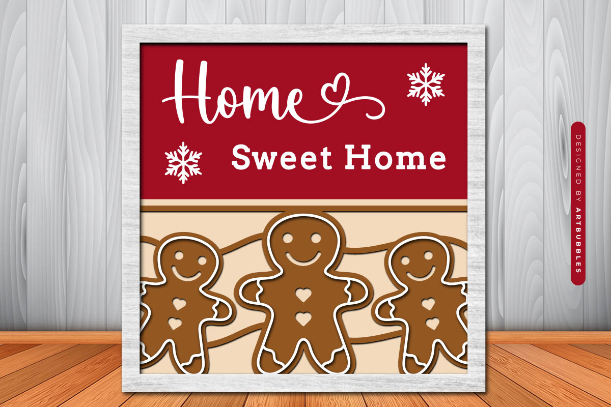 3D Layered Christmas Shadow Box SVG Bundle Image 3.jpg