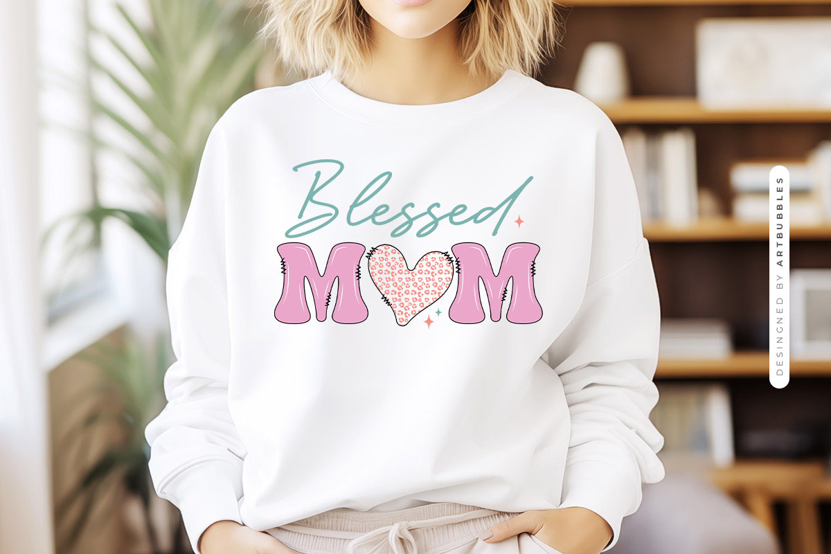 Blessed Mom - Mother's Day Sublimation PNG