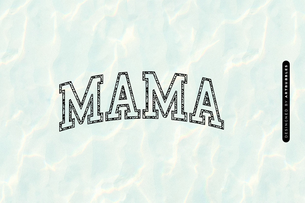 Mama - Mothers Day SVG, DXF, EPS, PNG Image.jpg