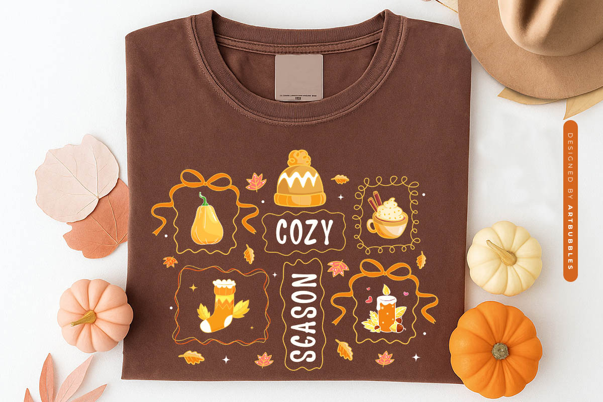 Cozy Season - Preppy Fall Sublimation Print Shirt Mockup Image.jpg