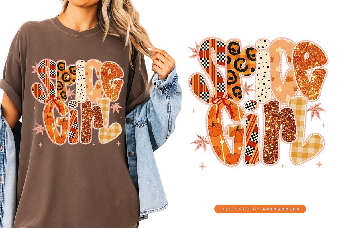 Spice Girl - Preppy Glitter Fall Sublimation Image.jpg
