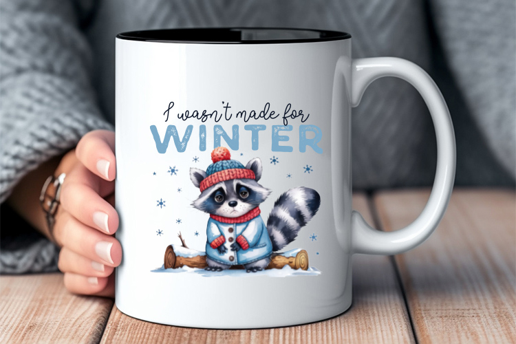 Funny I Wasn't Made for Winter Sublimation Mug Mockup Image.jpg