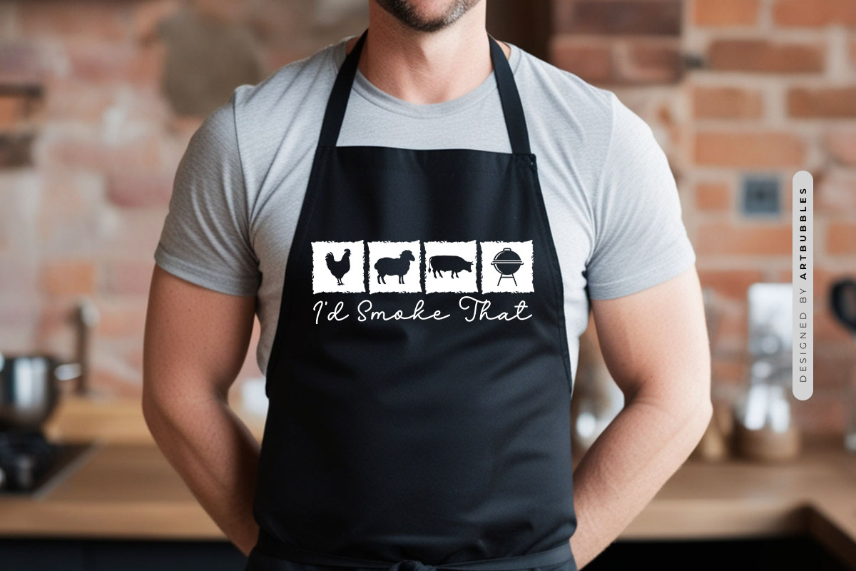 I'd Smoke That - Grilling SVG Funny Apron Mockup Image.jpg