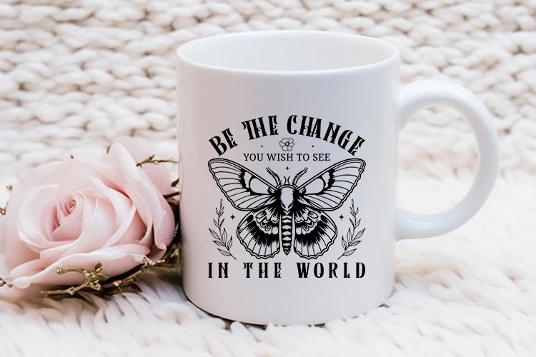 Be The Change You Wish To See - Free Butterfly SVG Mug Mockup Image.jpg