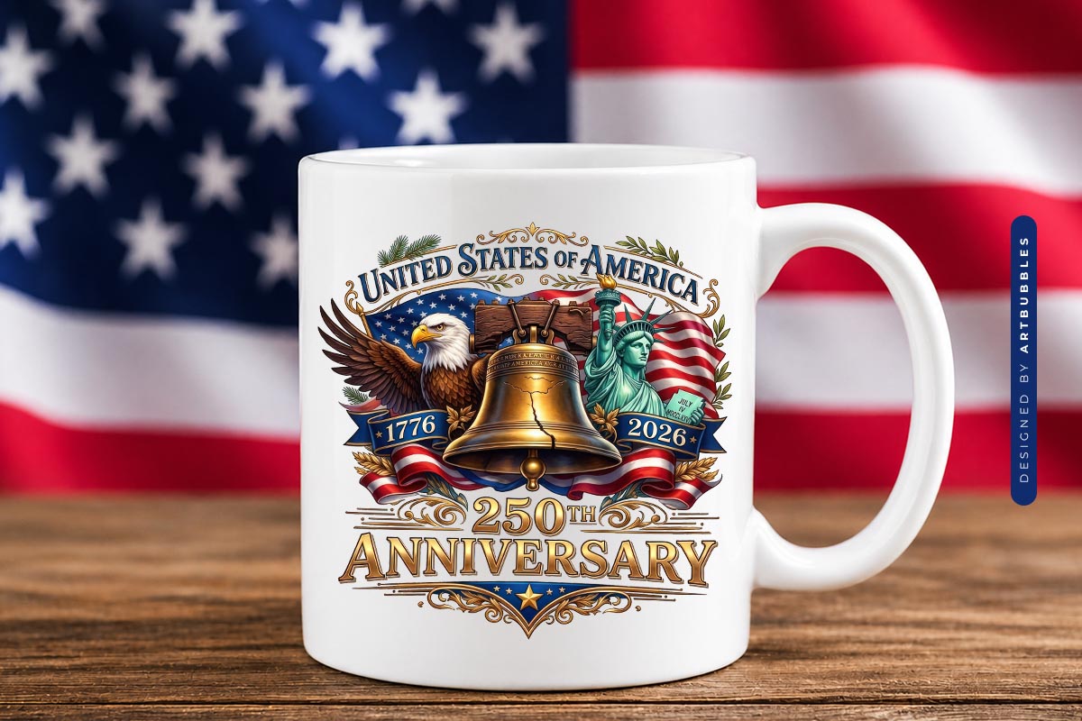 250th Anniversary USA Sublimation Print PNG Mug Mockup Image.jpg