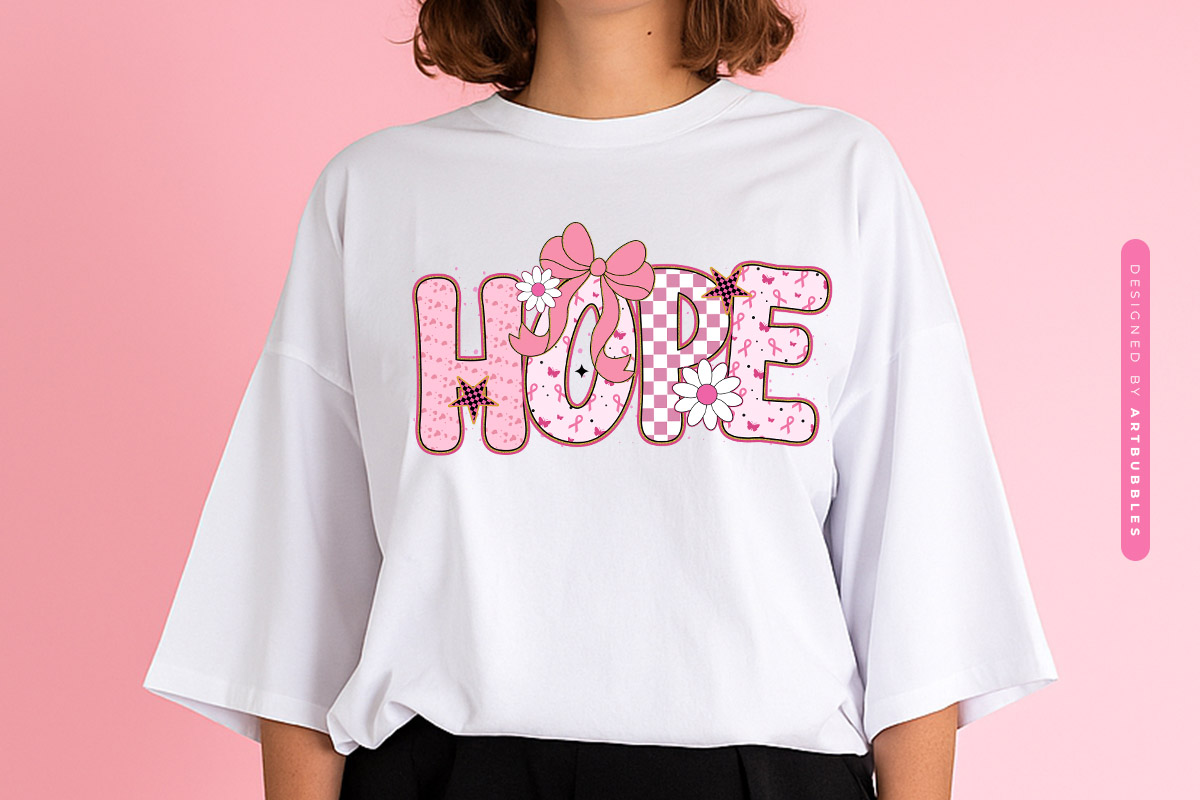 Hope - Coquette Breast Cancer Awareness Sublimation Sweatshirt Mockup Image.jpg