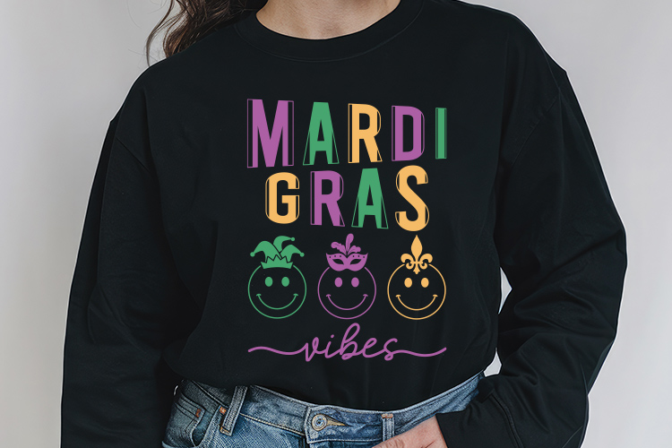 Mardi Gras Vibes SVG for Cricut and Silhouette